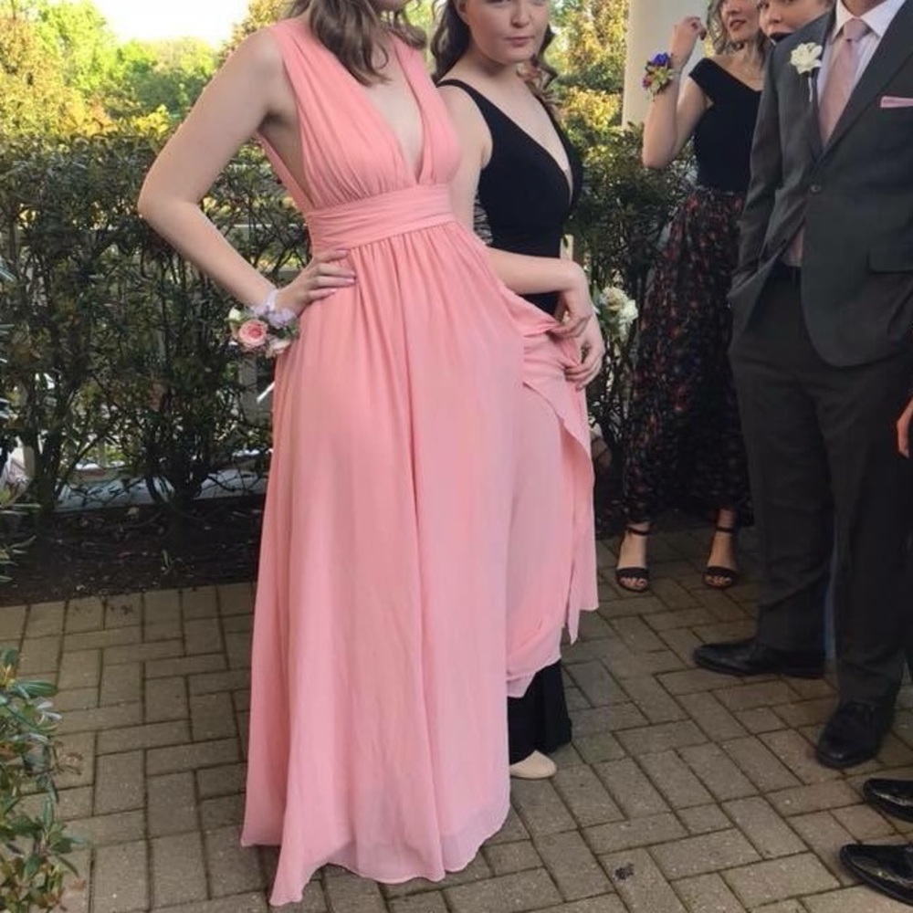 lulu’s heavenly hues pink prom dress